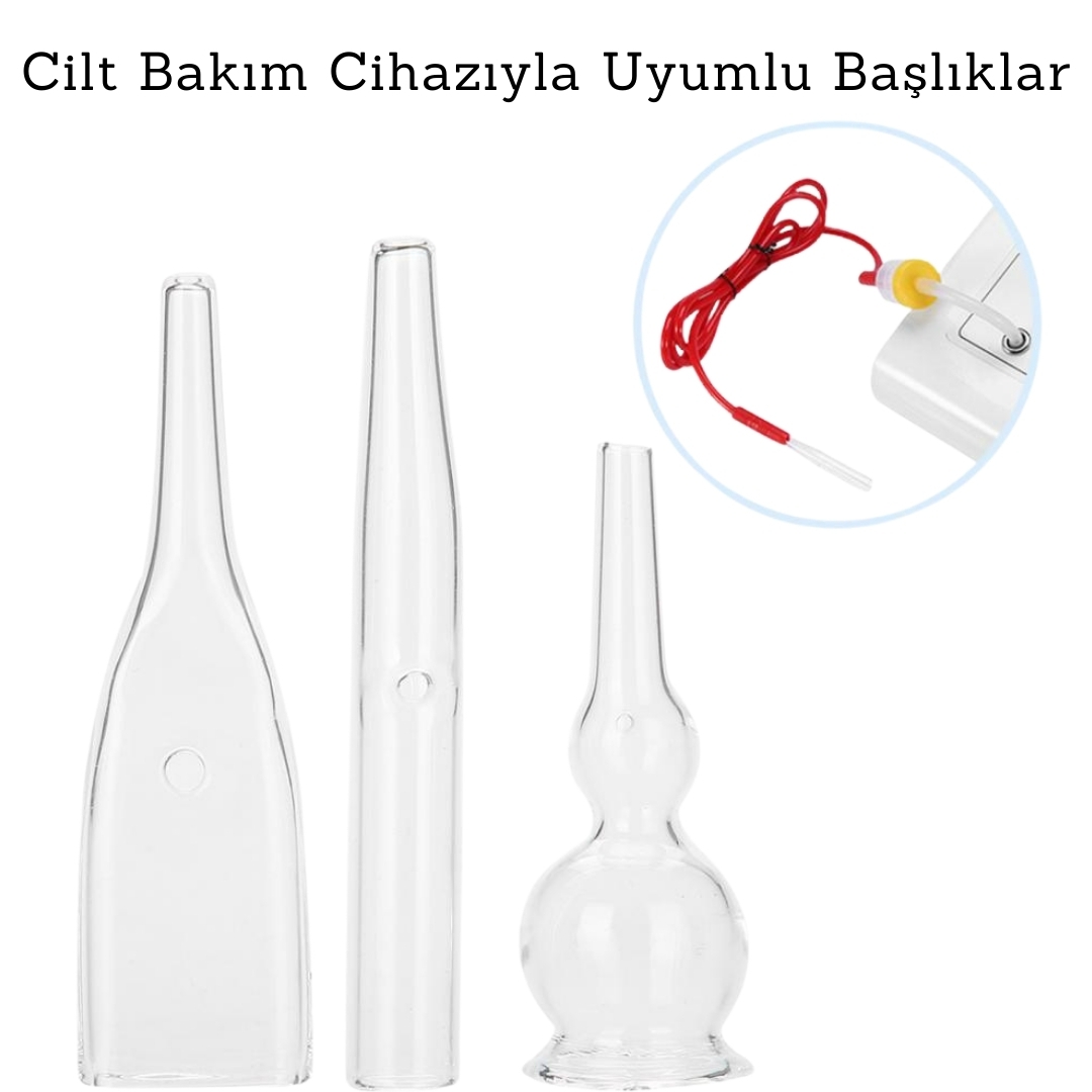 Vakum Camı Başlığı - Cilt Bakım Cihazları İçin (1 adet)