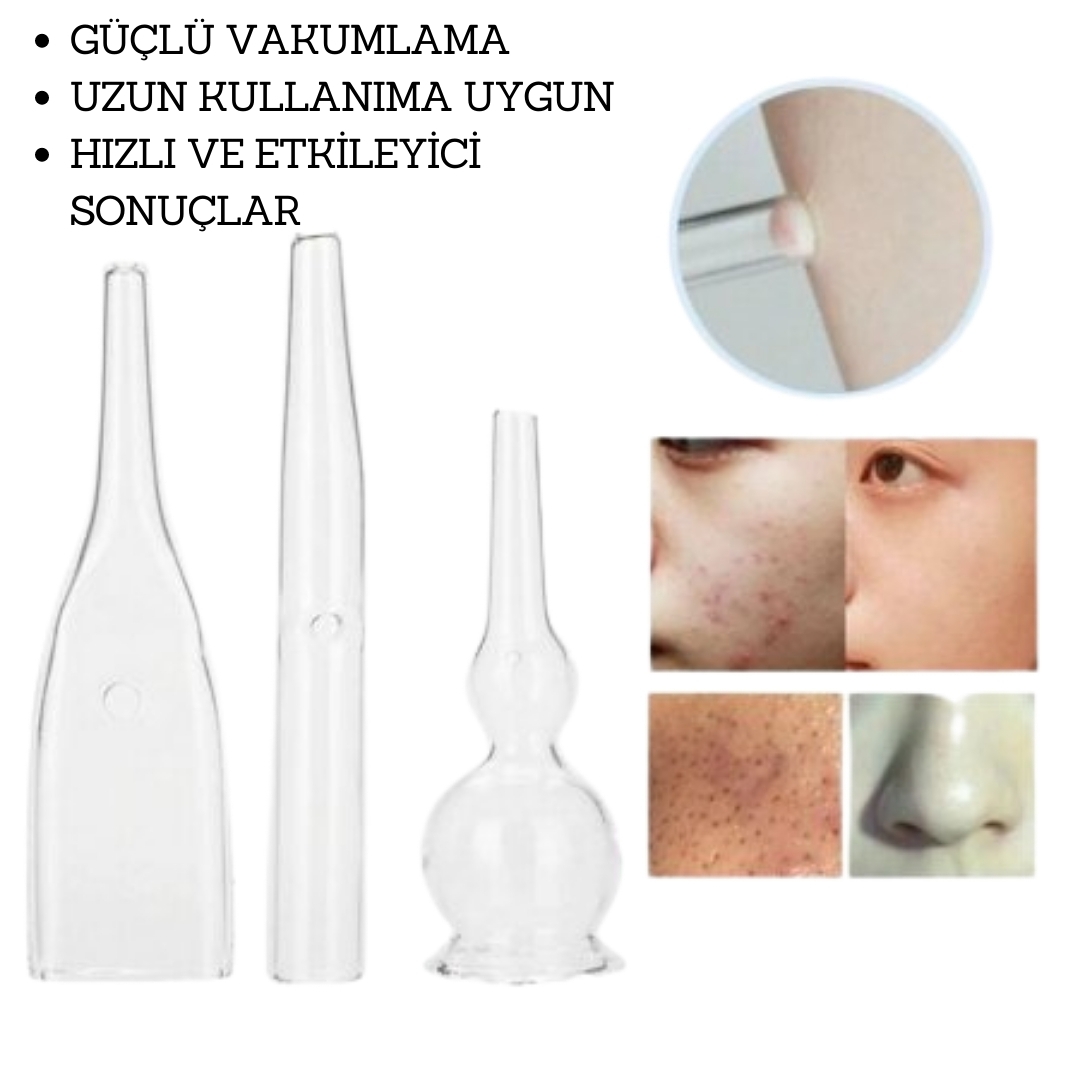 Vakum Camı Başlığı - Cilt Bakım Cihazları İçin (1 adet)
